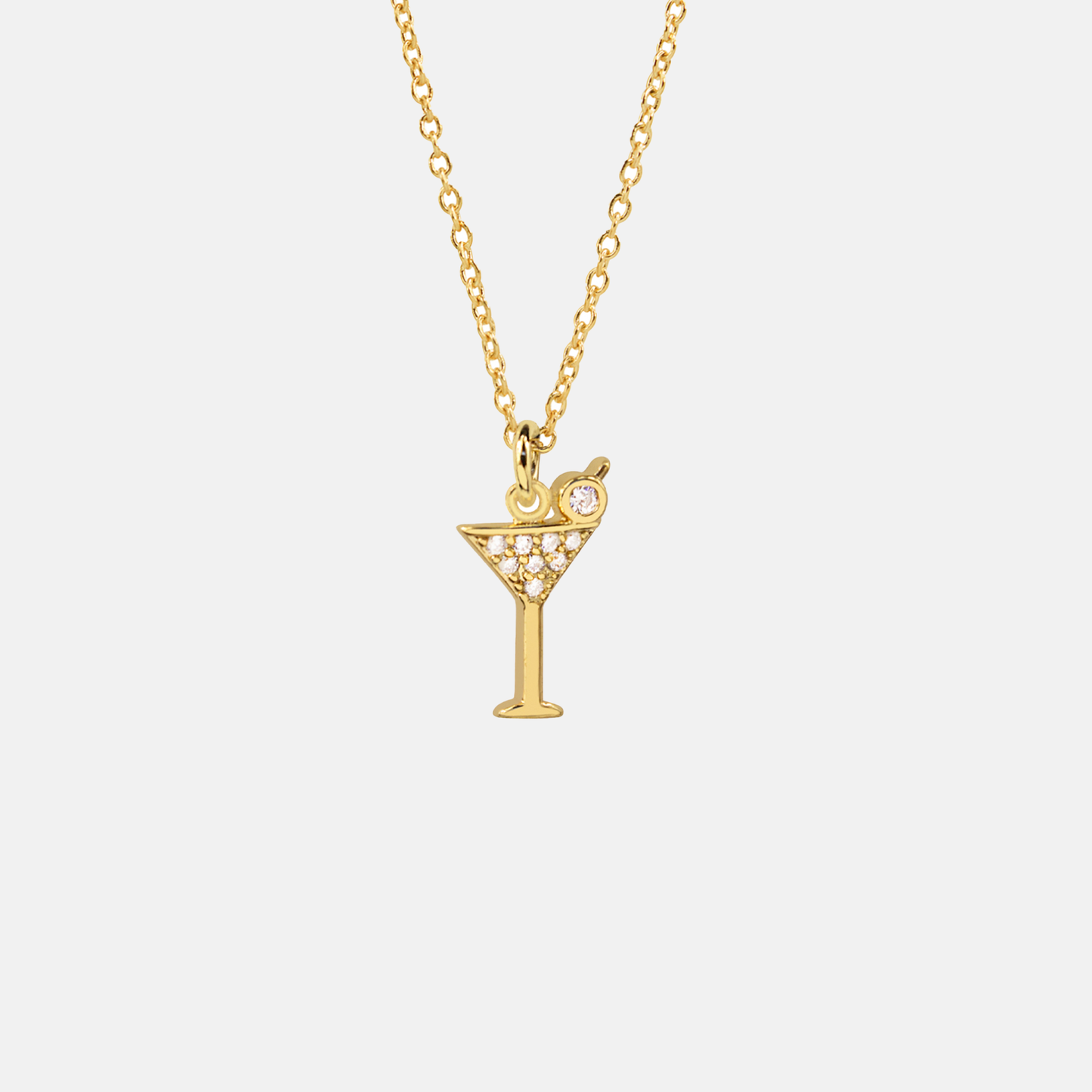 Martini Charm Necklace