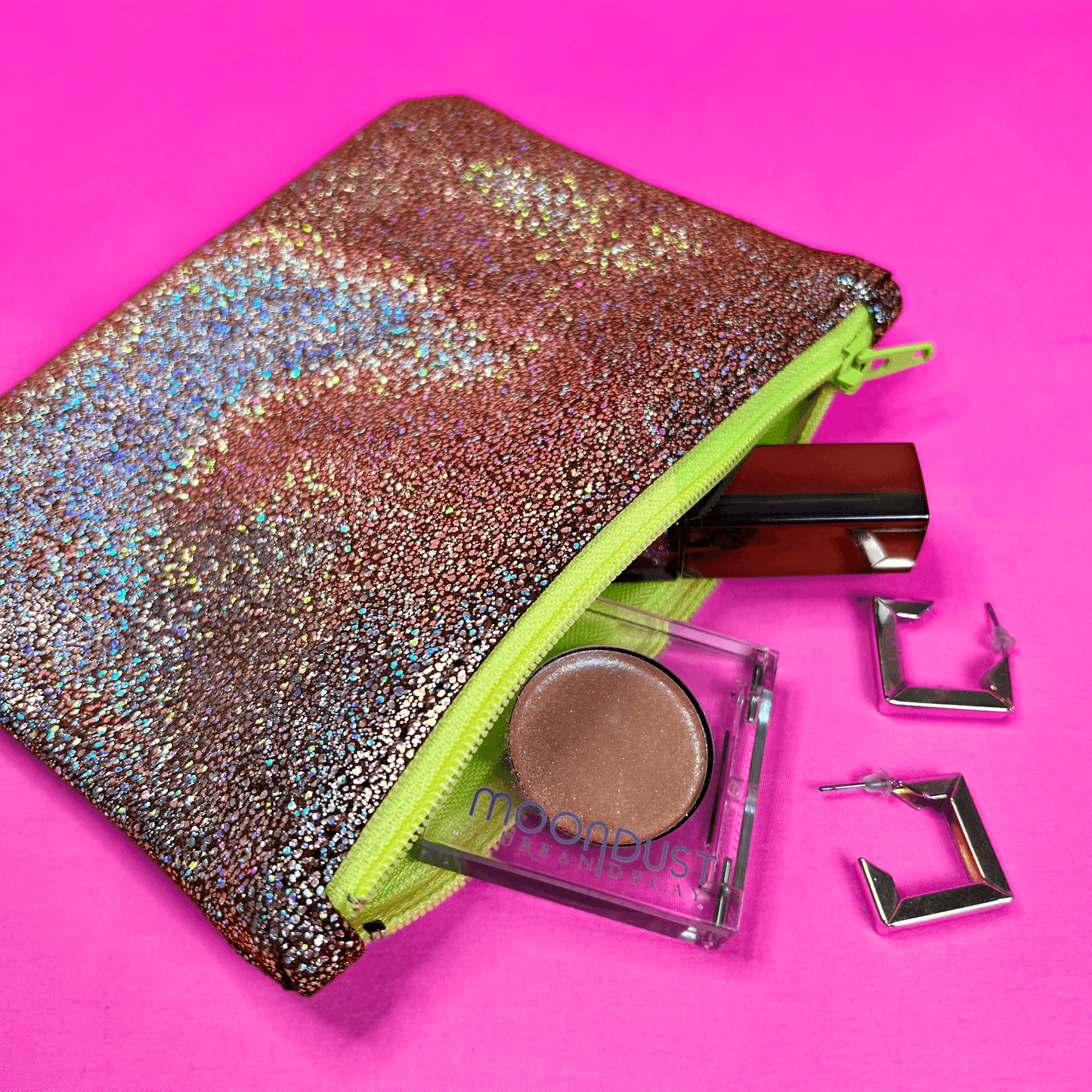 Mini Cosmic Dust Leather Coin Pouch - Womxn's Revolution