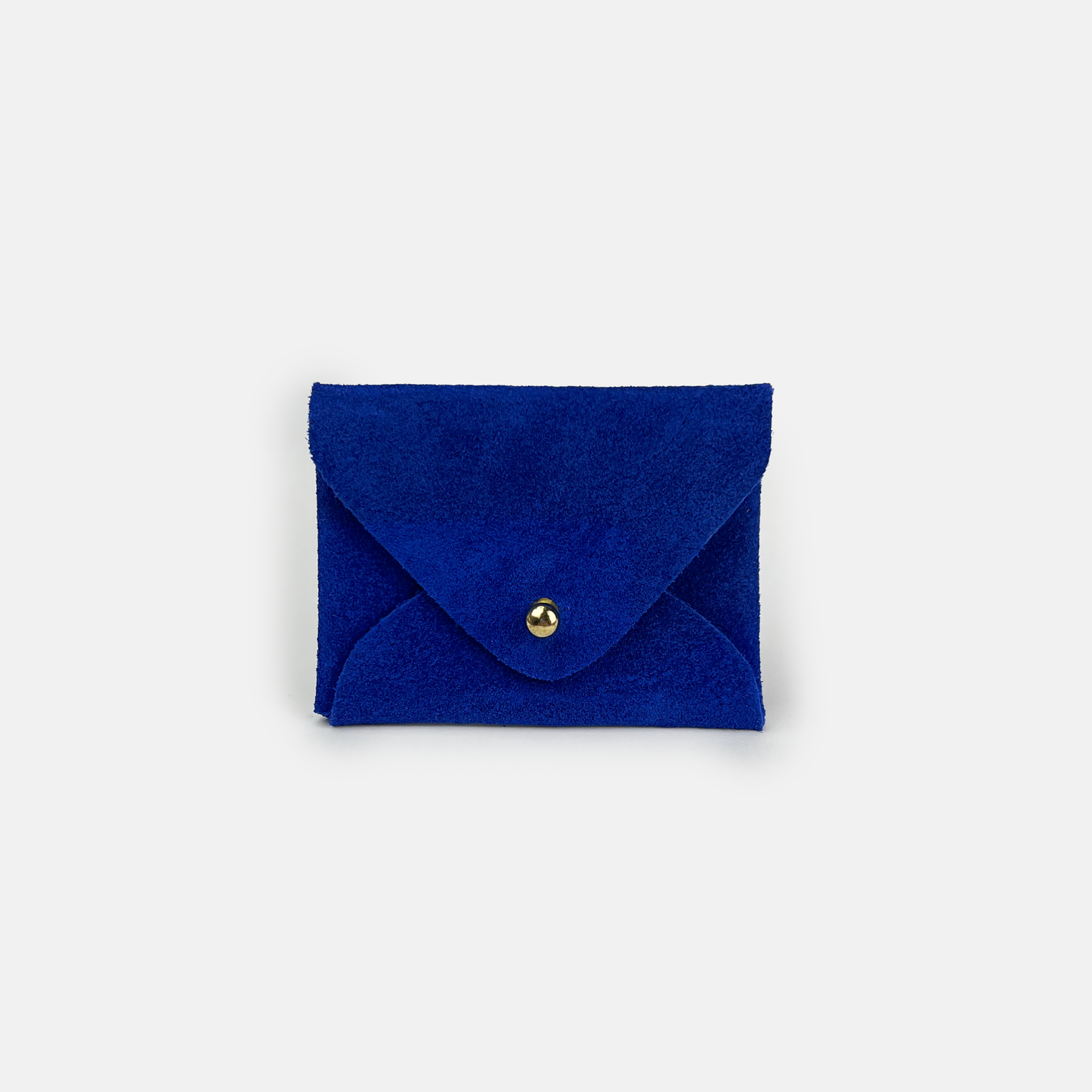 Electric Blue Suede Cardholder