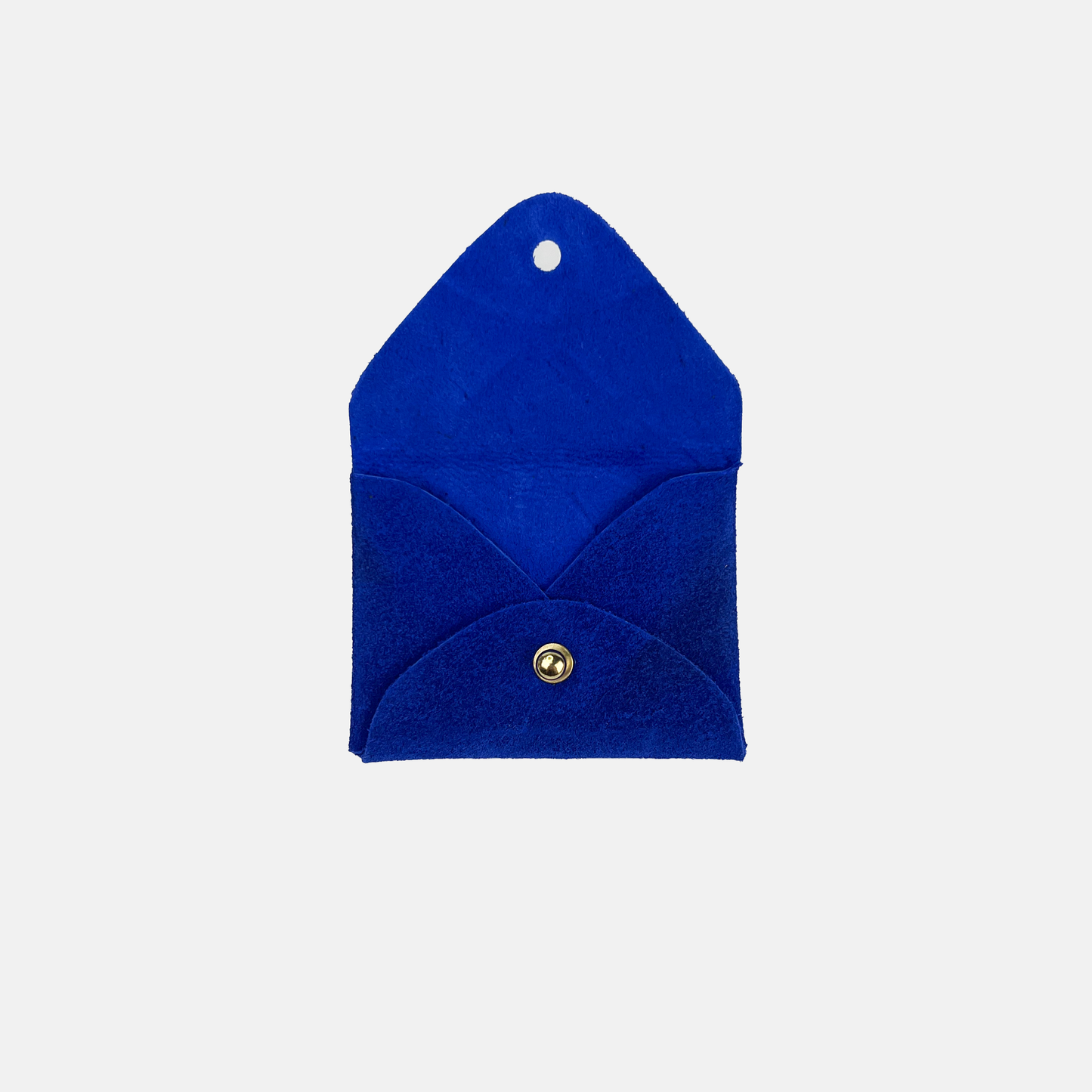 Electric Blue Suede Cardholder