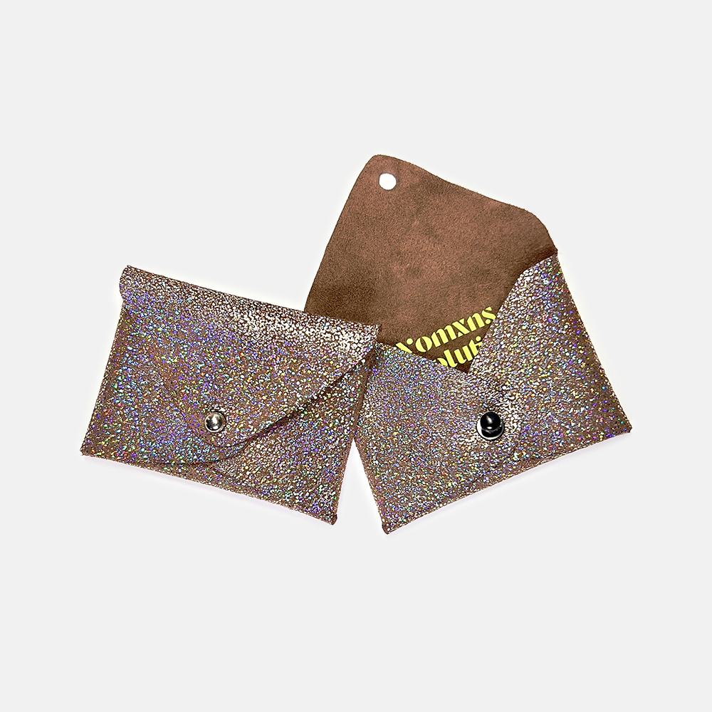 Iridescent Speckled Mini Envelope Card Holder