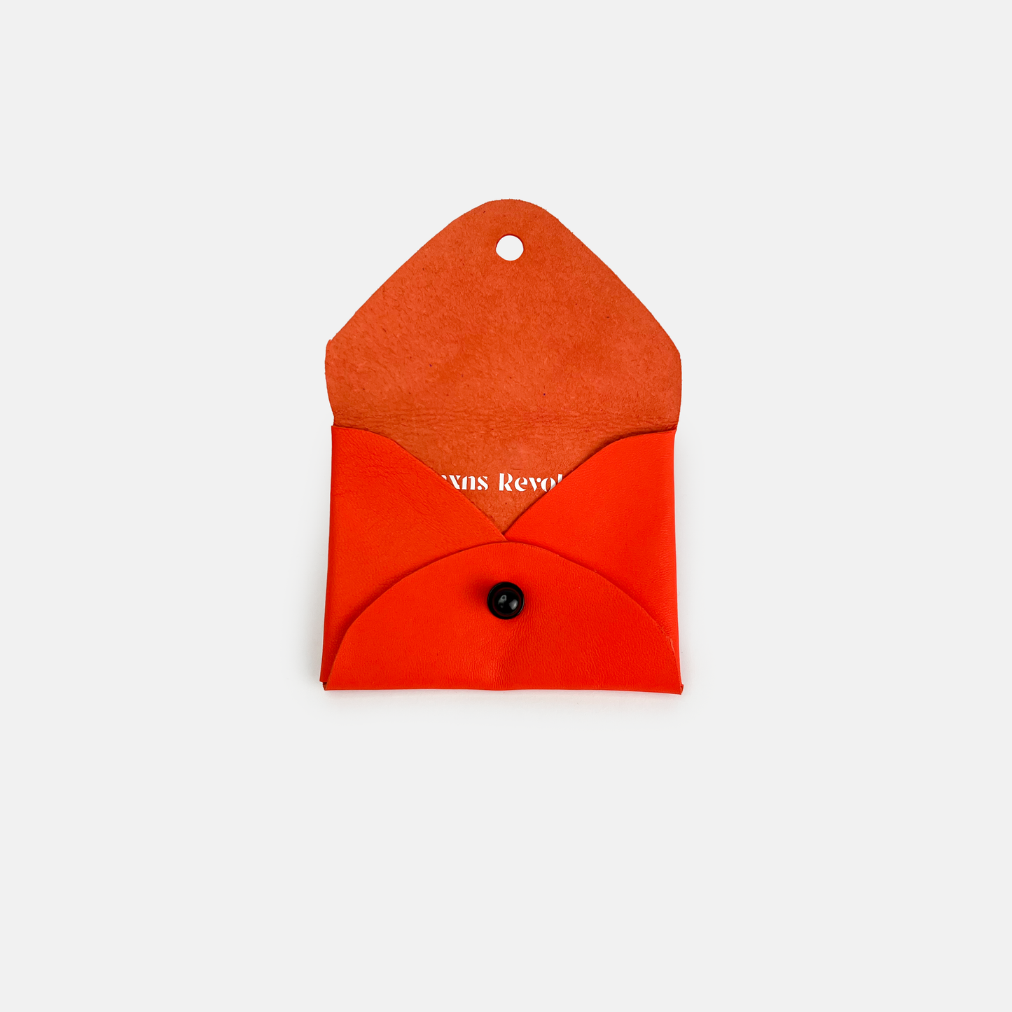 Orange Leather Cardholder