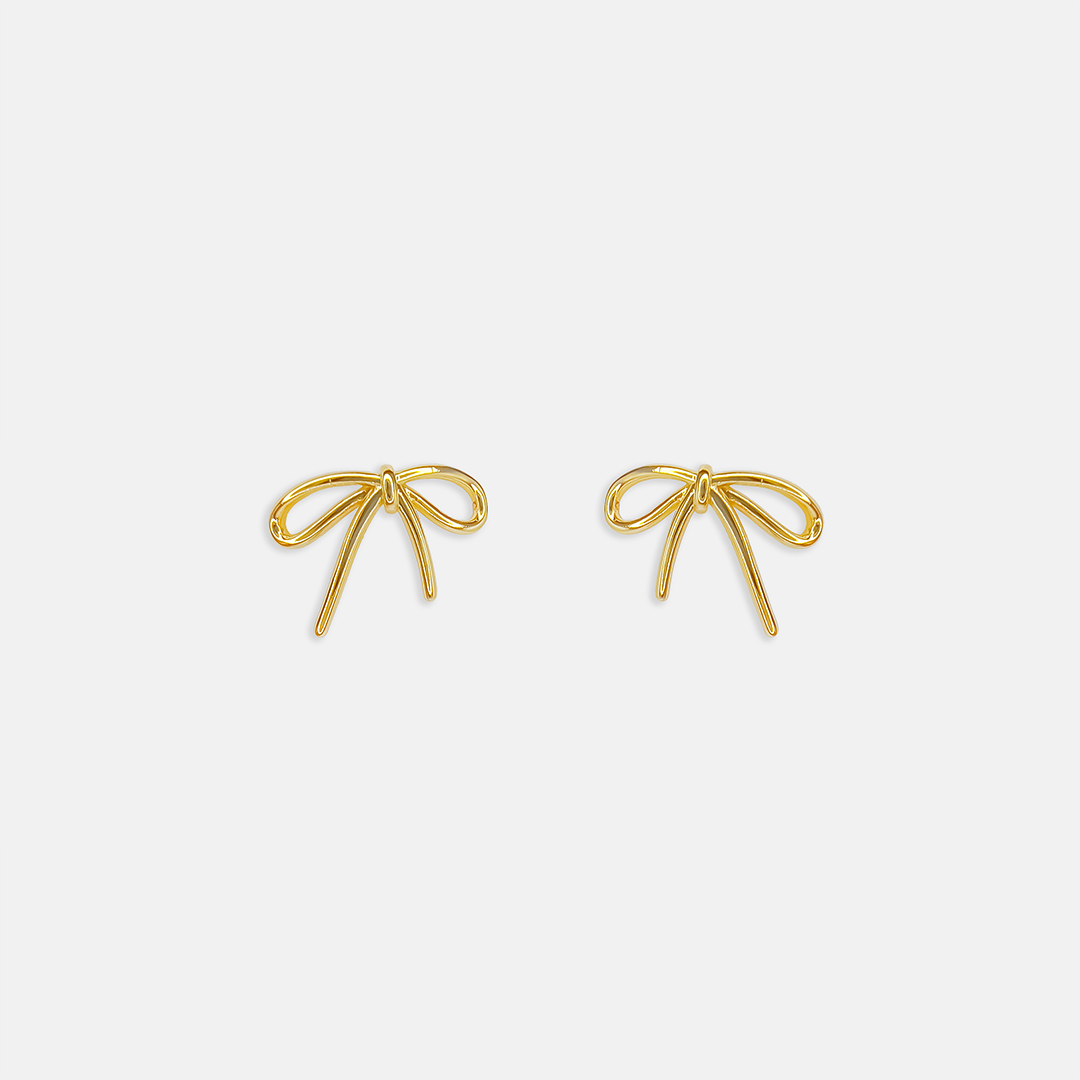 Ribbon Drop Earrings