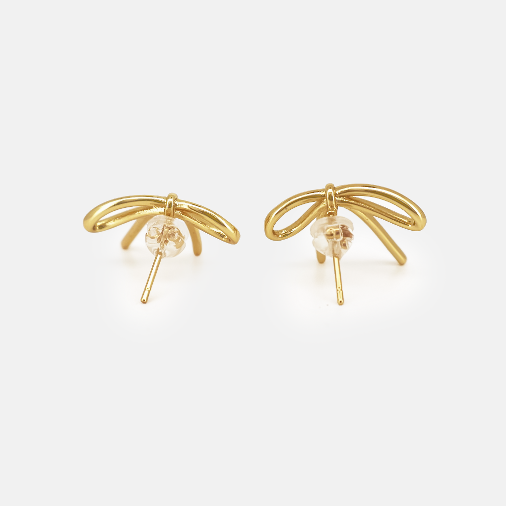 Ribbon Drop Earrings