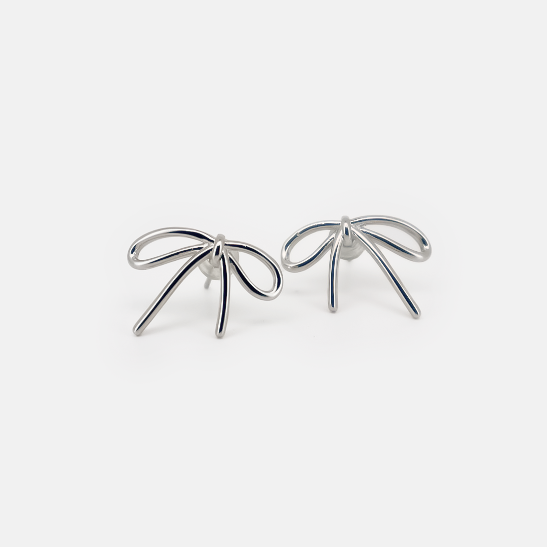 Ribbon Drop Earrings