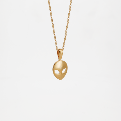 Alien Head Pendant Necklace