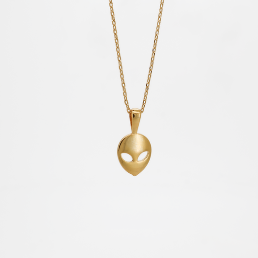 Alien Head Pendant Necklace