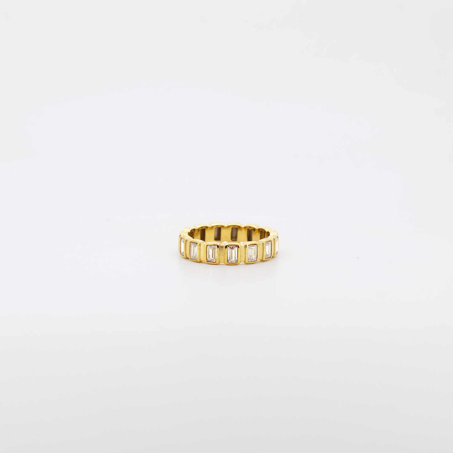 Baguette CZ Eternity Band Ring