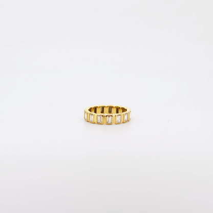 Baguette CZ Eternity Band Ring