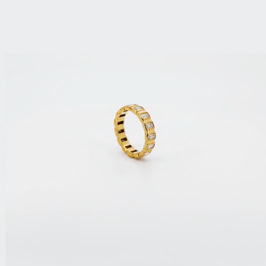 Baguette CZ Eternity Band Ring