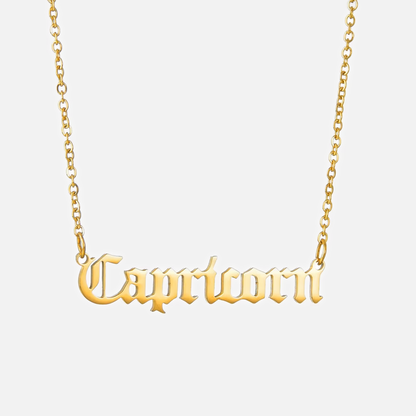 Capricorn Zodiac Necklace