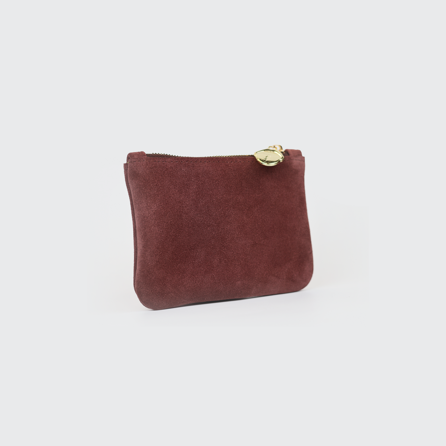 Mauve Suede Coin Pouch