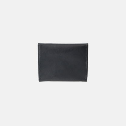 Evie Envelope Cardholder | Black Leather Wallet