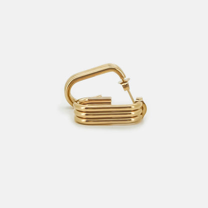Ribbed Hoop Earrings