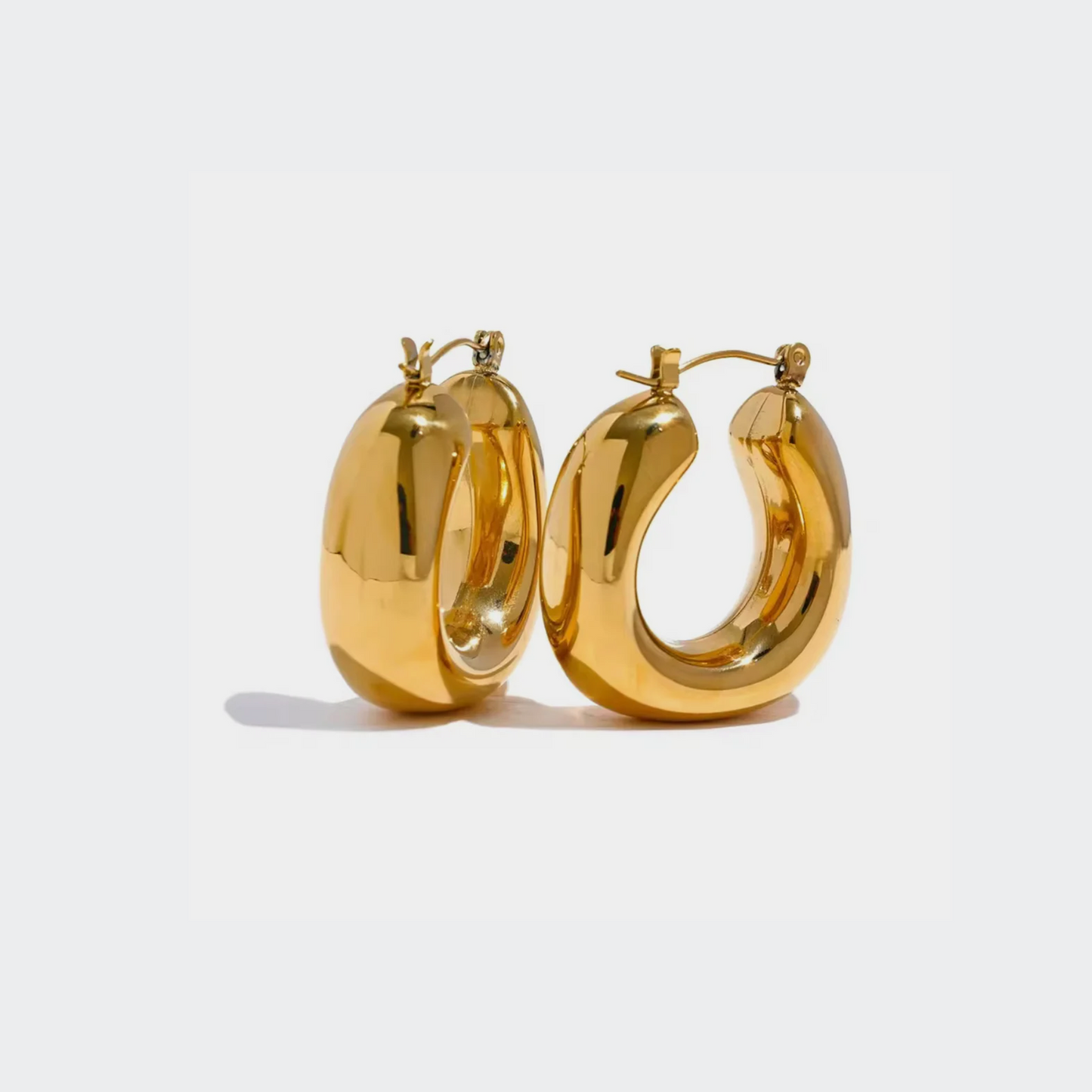 Molten Dome Hoops Earrings