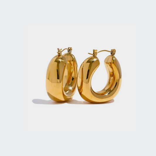 Molten Dome Hoops Earrings