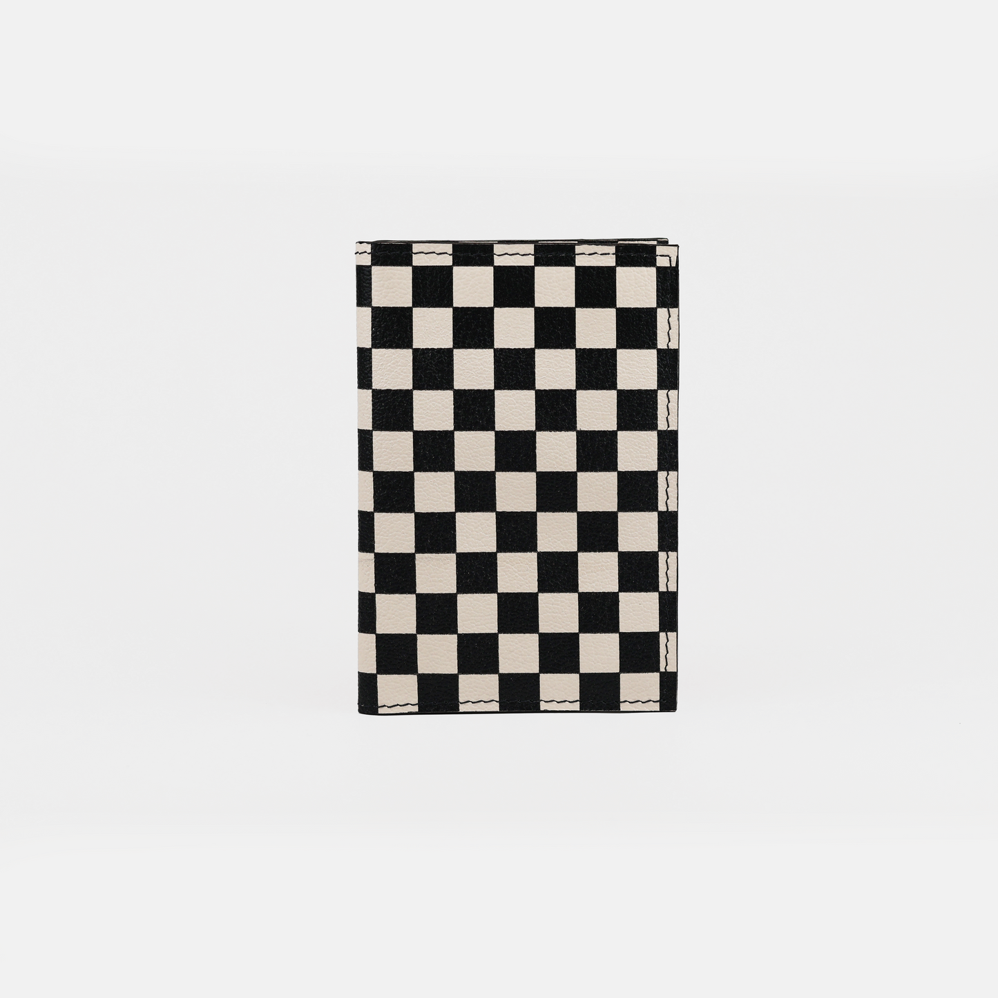 Checker Leather Passport Cover