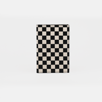 Checker Leather Passport Cover