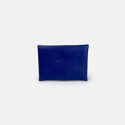 Royal Blue Leather Cardholder