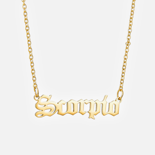 Scorpio Zodiac Necklace