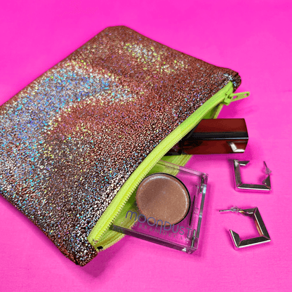 Mini Cosmic Dust Leather Coin Pouch - Womxn's Revolution
