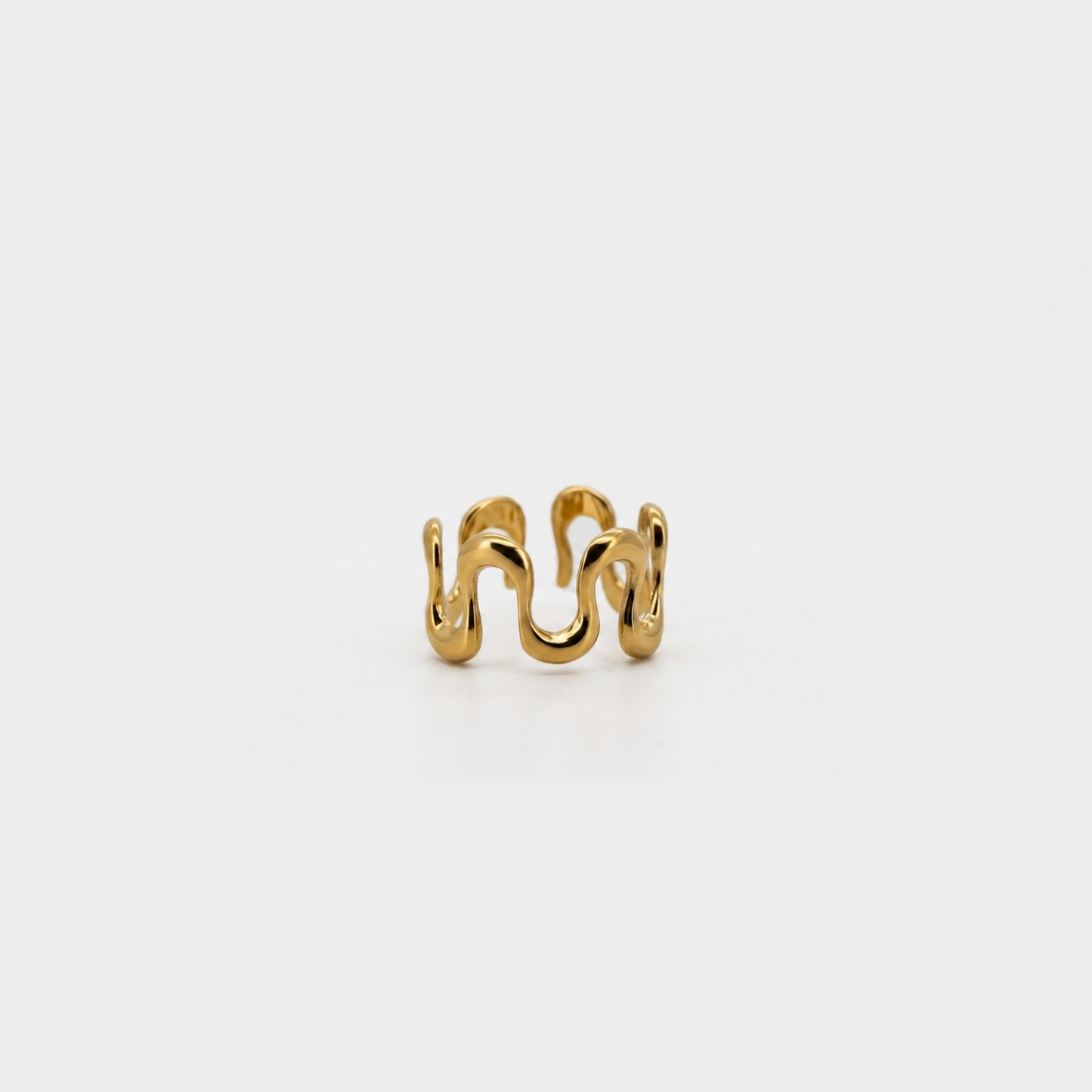 Wavy Double Band Ring