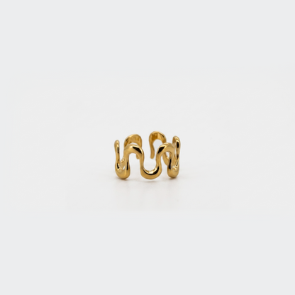 Wavy Double Band Ring