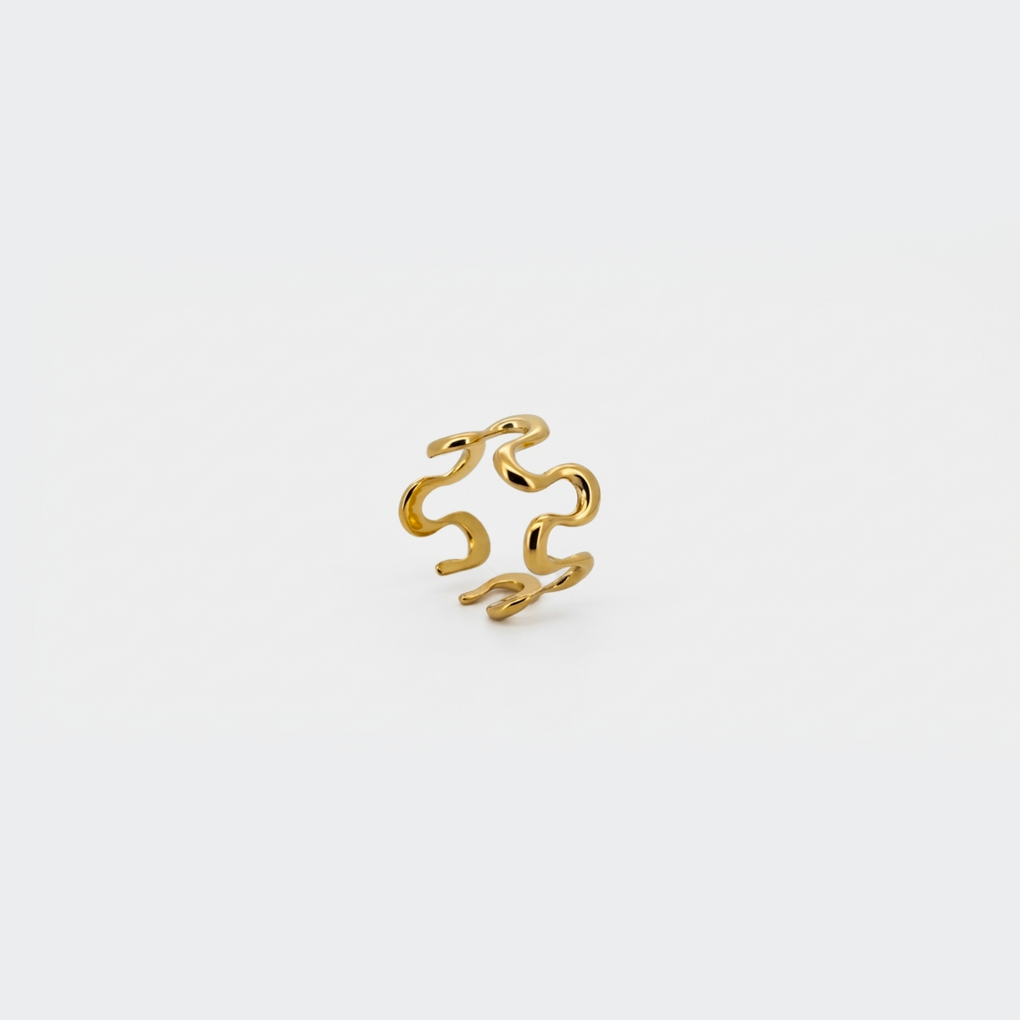 Wavy Double Band Ring