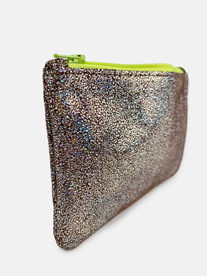 Mini Cosmic Dust Leather Coin Pouch