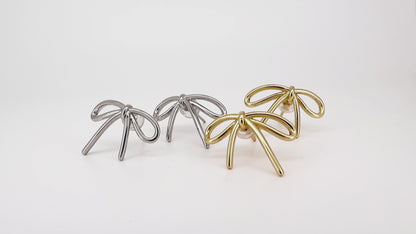 Ribbon Drop Earrings