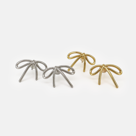 Ribbon Drop Earrings